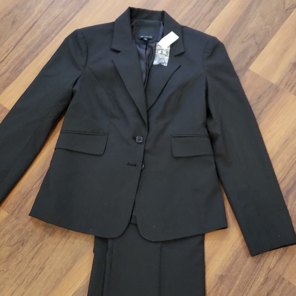 Black pinstripe womans suit
